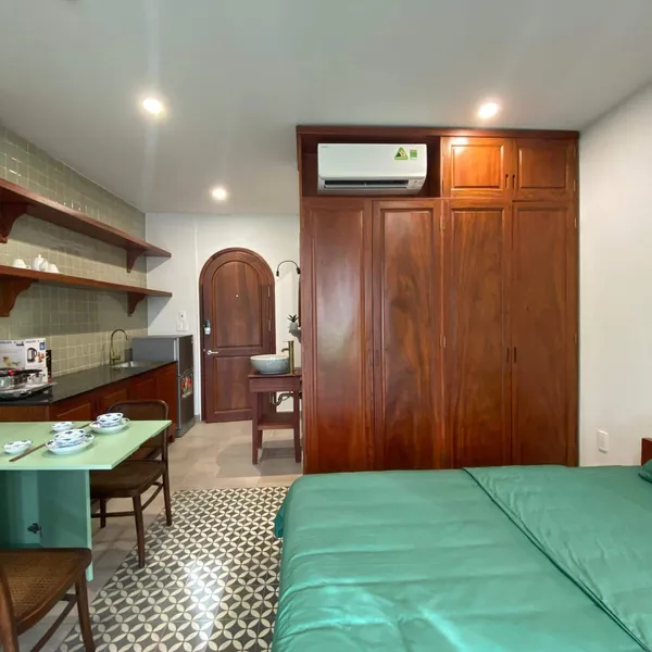 Green Studio with balcony at Thanh Da area, Binh Thanh