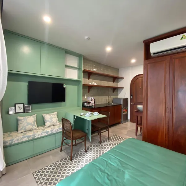 Green Studio with balcony at Thanh Da area, Binh Thanh