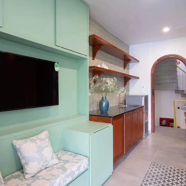 Green Studio with balcony at Thanh Da area, Binh Thanh