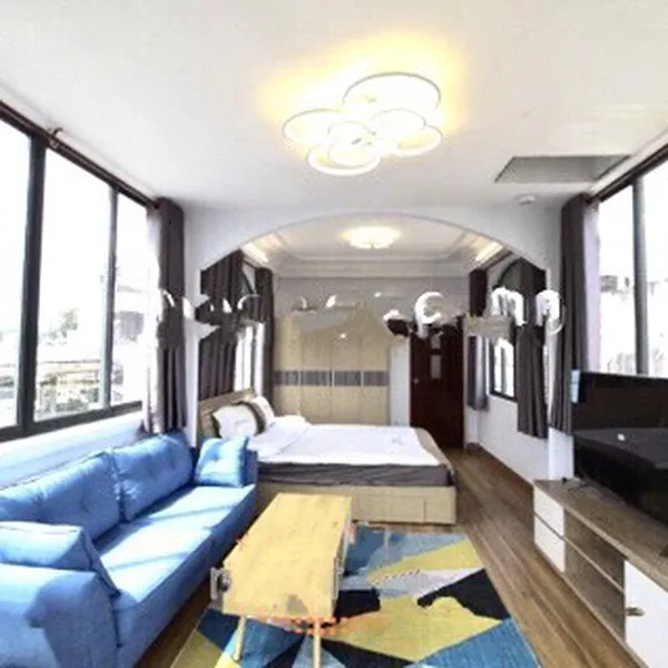 Penthouse on Dinh Tien Hoang St, D1 - one bedroom and one room for kitchen -whole 5th floor - 65 sqm 