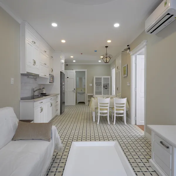 Serviced 2-bedroom apt in Thao Dien, french style