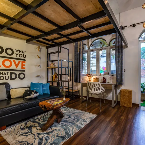 Rustic Loft in Tan Dinh, District 1 | Balcony | Unique Decoration