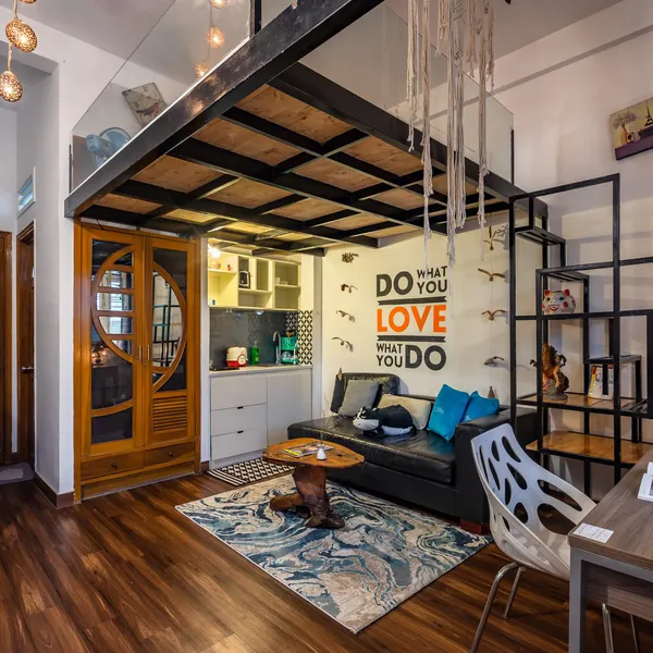 Rustic Loft in Tan Dinh, District 1 | Balcony | Unique Decoration