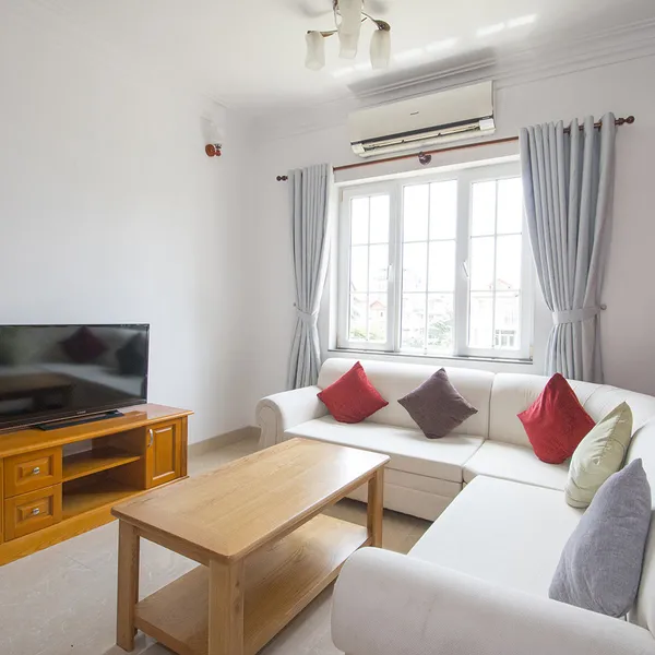 3-Bedroom Serivced Apartment with Balcony in Thao Dien | Brightly & Peaceful | Pool & Gym  