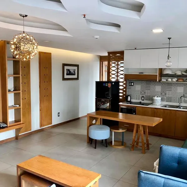 Two Bedroom Penthouse with 3 balconies | River view from the top of the building | Thao Dien