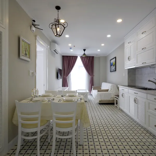 Serviced 2-bedroom apt in Thao Dien, french style