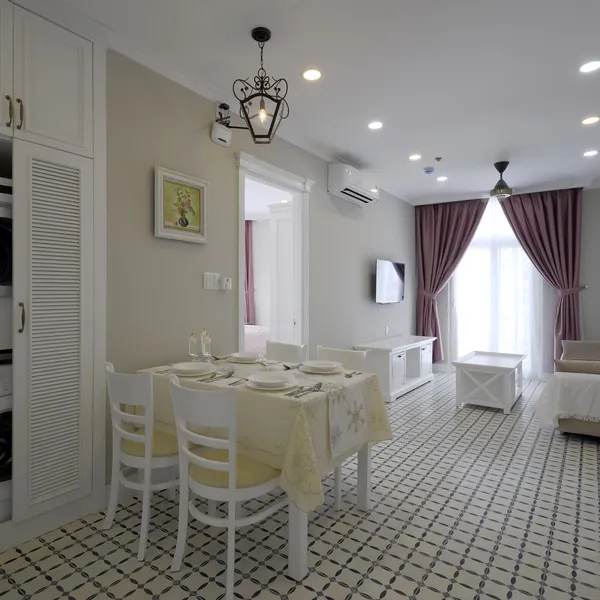 Serviced 2-bedroom apt in Thao Dien, french style