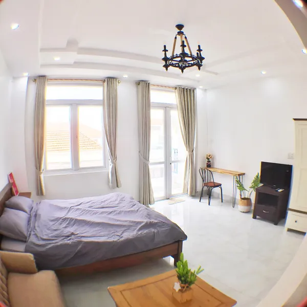 𝗕𝗿𝗶𝗴𝗵𝘁 𝘀𝗲𝗿𝘃𝗶𝗰𝗲𝗱 𝗮𝗽𝗮𝗿𝘁𝗺𝗲𝗻𝘁 with balcony 𝗶𝗻 𝗕𝗶𝗻𝗵 𝗧𝗵𝗮𝗻𝗵 