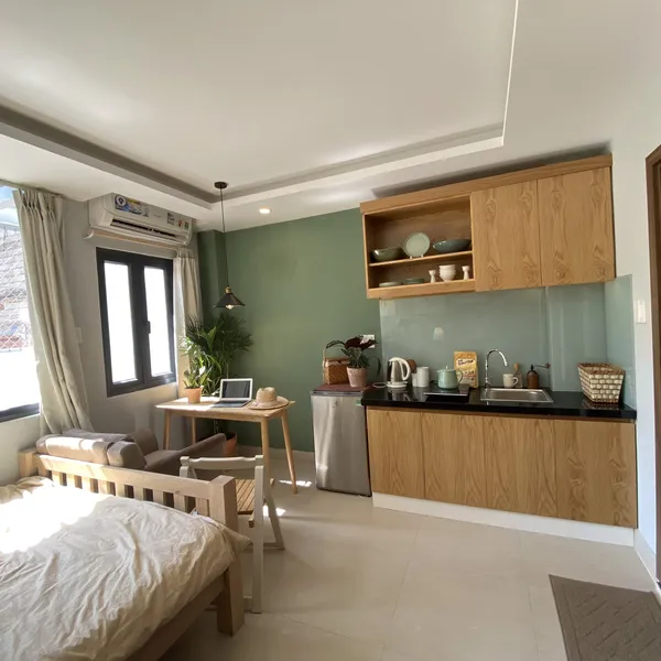 Studio with balcony | near Walking Street | located in the heart of  Nguyen Hue