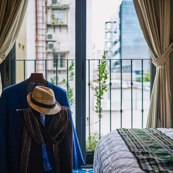 NEW ! Indochine Style Studio at the City center | High Floor |  Balcony + Windows