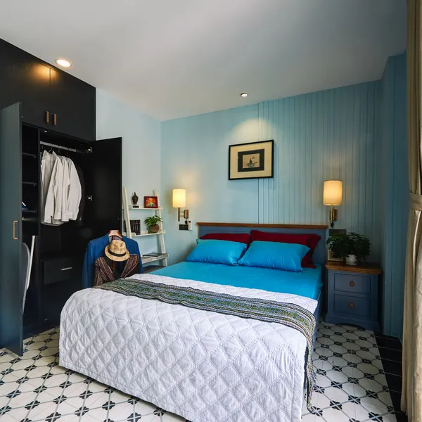 NEW ! Indochine Style Studio at the City center | High Floor |  Balcony 