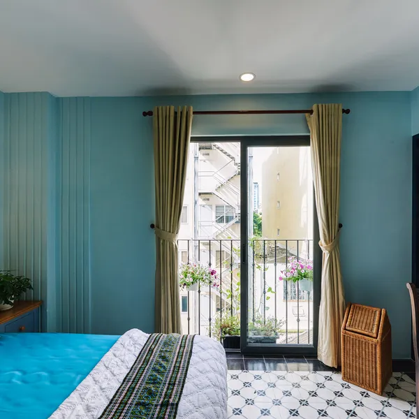 NEW ! Indochine Style Studio at the City center | High Floor |  Balcony 