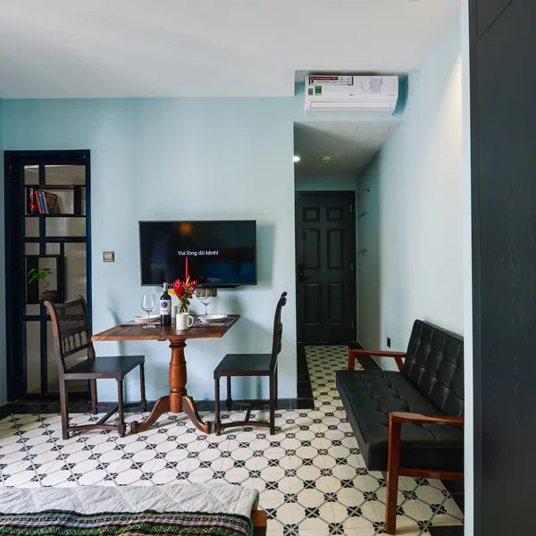 NEW ! Indochine Style Studio at the City center | High Floor |  Balcony 