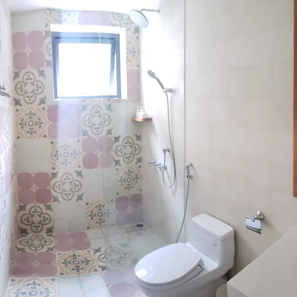 Pastel Studio | Binh Thanh | Balcony, kitchen, sofa & desk | Pool on the roof