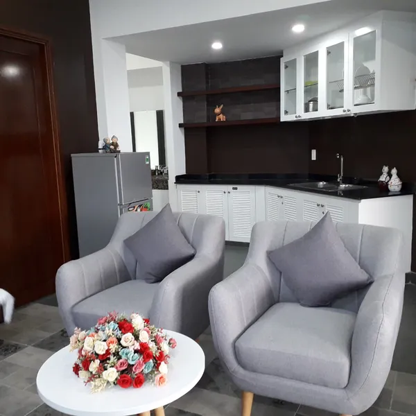 Serviced apartment One-bedroom 60m2 on the high floor | Big window natural bright | Cozy room 