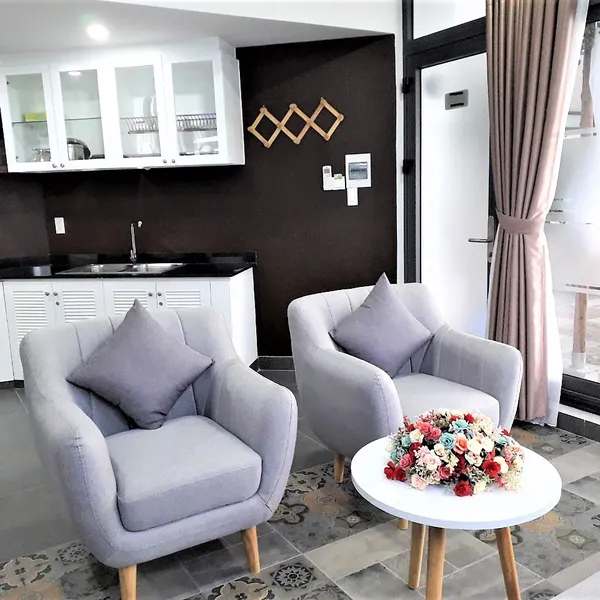 Serviced apartment One-bedroom 60m2 on the high floor | Big window natural bright | Cozy room 