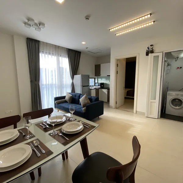 Penthouse 1-Bedroom Serviced Apartment | Thao Dien | 70m2 | Big balcony