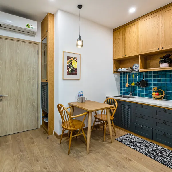 Green Studio with Balcony | Binh Thanh| View Landmark 81 