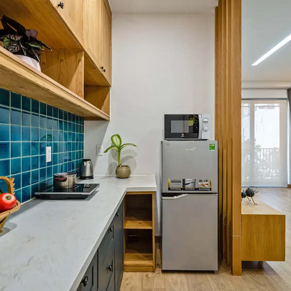 Green Studio with Balcony | Binh Thanh| View Landmark 81 