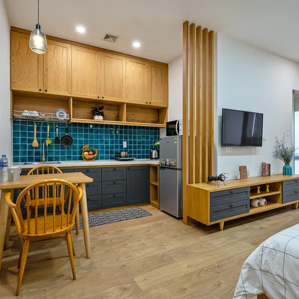 Green Studio with Balcony | Binh Thanh| View Landmark 81 