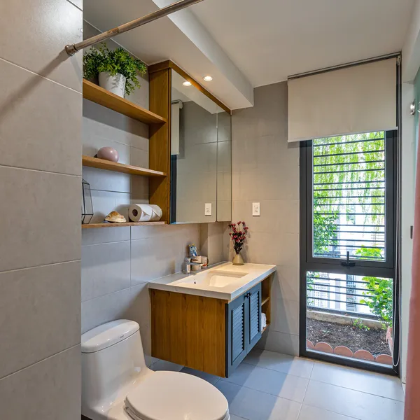 Green Studio with Balcony | Binh Thanh| View Landmark 81 