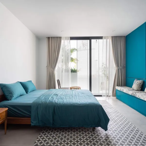 Blue Studio with balcony at Thanh Da area, Binh Thanh