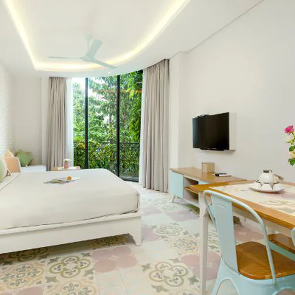 Lovely Vintage Studio with swimming pool for rent on Nguyen Cuu Van St, Binh Thanh