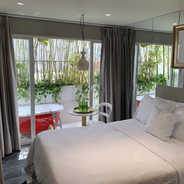 Studio with balcony, bathub on the Top floor, D1