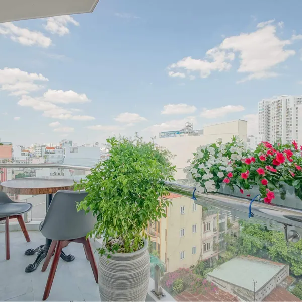 1-bedroom apartment with balcony, 50m2, District 3 