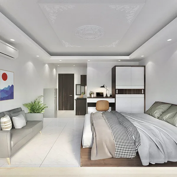 Studio with big windows | 35 m2 | Binh Thanh