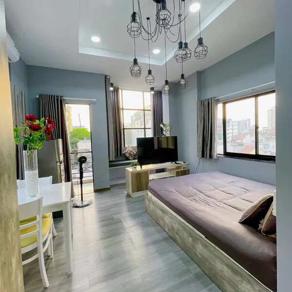 Studio on Top Floor | Balcony | Modern | 32m2 | Fully Furnished | Private washing machine | Elevator | District 3