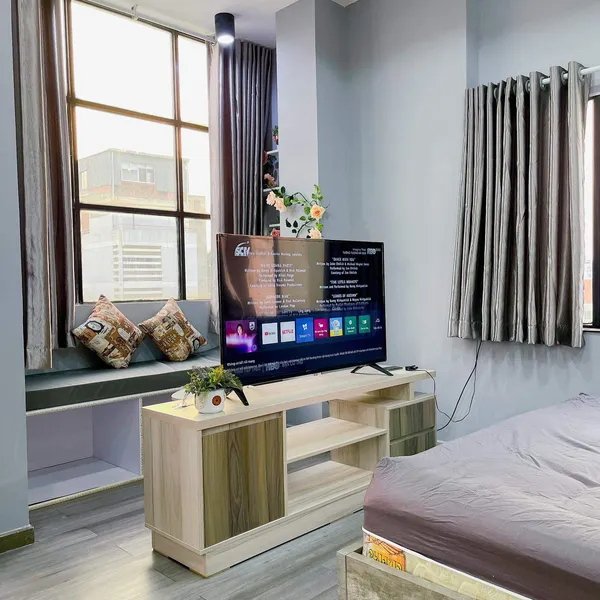 Studio on Top Floor | Balcony | Modern | 32m2 | Fully Furnished | Private washing machine | Elevator | District 3