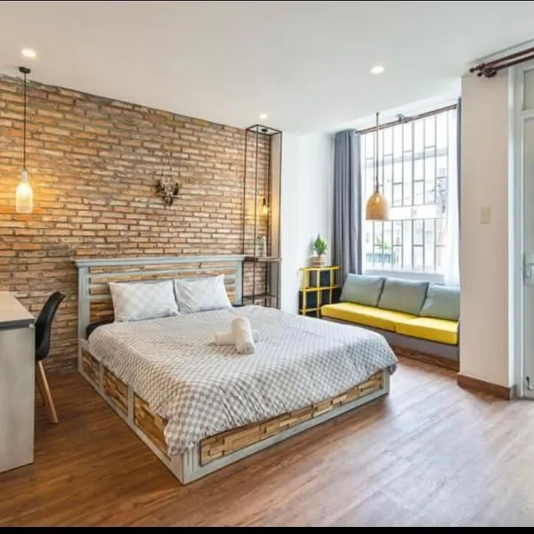 Studio Apartment - 45 m2 with Huge Balcony - Da Kao, District 1