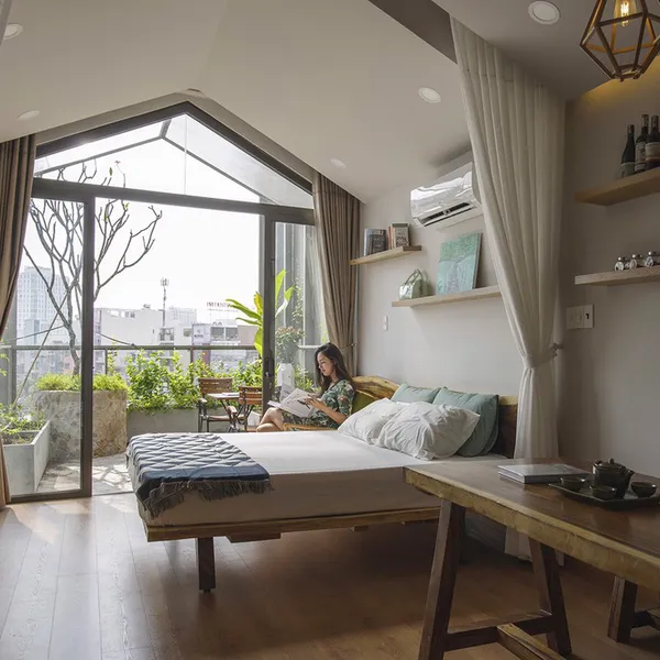 Apartment "Forest" with park view in the center of District 3 | Small Garden Balcony | 50m2
