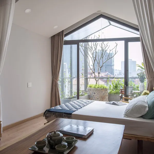 Apartment "Forest" with park view in the center of District 3 | Small Garden Balcony | 50m2