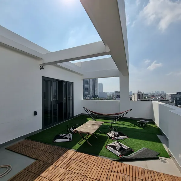 Penthouse Apartment in Thao Dien | 100m2 | Private Garden | Front yard & backyard nearly 50m2, apartment area 50m2