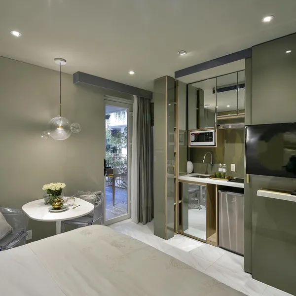 ♥️♥️  Studio with balcony near the river | Da Kao, D1 | 30m2 | Pool & Gym 