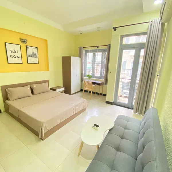 Bright Studio with balcony on Pham Viet Chanh | Binh Thanh | Fully Furnished