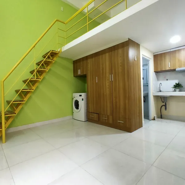 Loft Apartment for rent in binh thanh | Color Decoration | Fully Furnished | Private Washing Machine