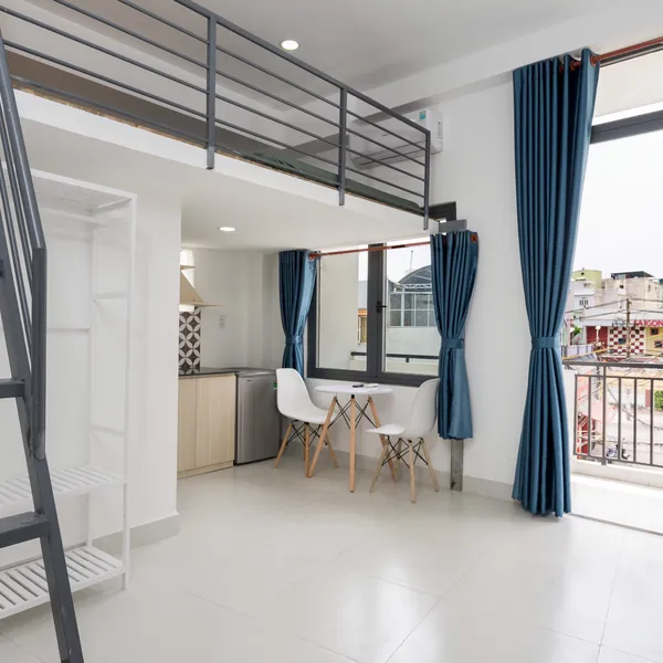 Loft apartment with balcony in Binh Thanh 
