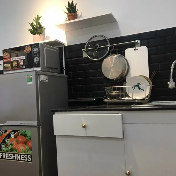 Studio apartment with windows and a sunny balcony | near Bitexco | District 1