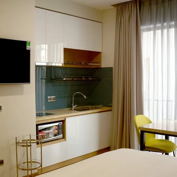 Studio with swimming pool view  | Bathub | Swimming Pool & Sauna | An Phu, District 2 