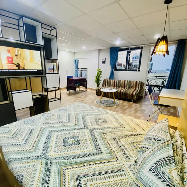 Big Apartment in Dakao , District 1 | Balcony | Peaceful Area | 50m2