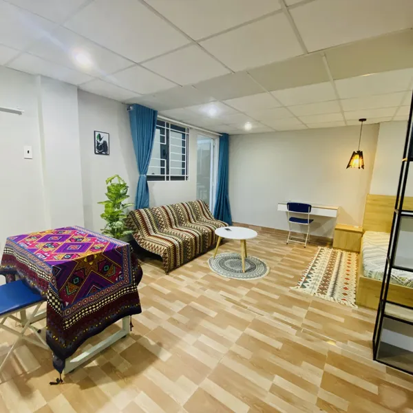 Big Apartment in Dakao , District 1 | Balcony | Peaceful Area | 50m2