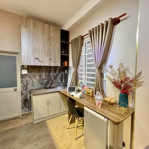 Studio on Vo Van Kiet St, D1 near Tran Dinh Xu St