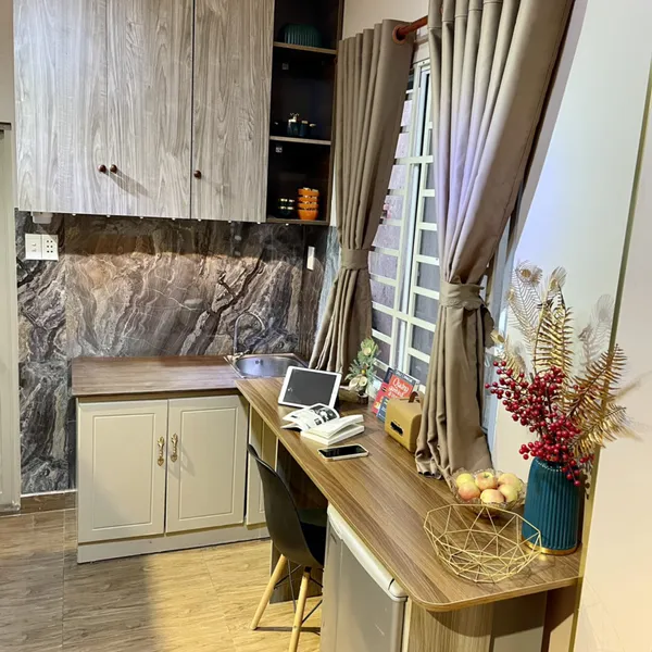Studio on Vo Van Kiet St, D1 near Tran Dinh Xu St