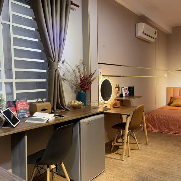 Studio on Vo Van Kiet St, D1 near Tran Dinh Xu St