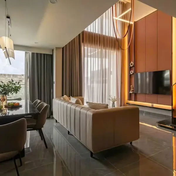 Spacious duplex apartment for rent in The Opera Residence with Saigon River view (1)