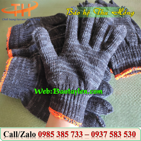 Bao tay len xám đen