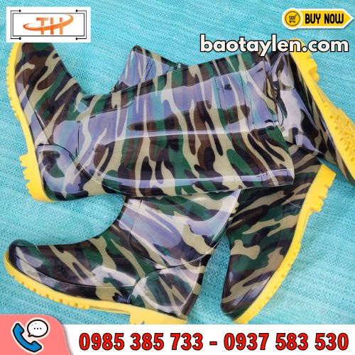 Ủng lao động rằn ri màu sắc mạnh mẽ Ủng lao động rằn ri màu sắc mạnh mẽ